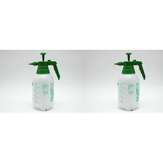 2x Drukspuit/plantensproeier 2 L - Waterverstuiver - Tuinieren - Bewateren/plantenbesproeiing - Onkruidbestrijding - Moestuin/groentetuin/kruidentuin verzorging van Merkloos	 — afbeelding 2