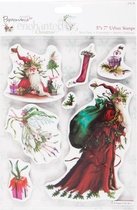 Docrafts: Enchanted Fairies Christmas: 5x7 Urban Stamps - (Santa)