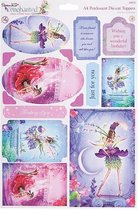 Docrafts: Enchanted Fairies A4 Die-Cut Pearlescent Toppers  (Amethyst) (PMA 157114)