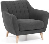 Kave Home - Obo fauteuil donkergrijs
