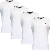 Donnay T-shirt zonder mouw - 4 Pack - Tanktop - Sportshirt - Heren - Maat XXL - Wit