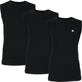 Donnay T-shirt zonder mouw - 3 Pack - Tanktop - Sportshirt - Heren - Maat 3XL - Zwart