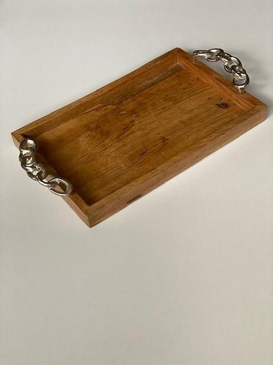 Dienblad mango met kettinghandvat 61x30