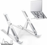 Compact ALU Verstelbare Ergonomische Laptop - notebook Standaard Universeel - Lichtgewicht laptop - tablet steun opvouwbare stand - Apple Macbook Pro -  iPad – Asus – HP – ACER – M