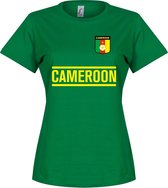 Kameroen Team Dames T-Shirt - Groen - XL