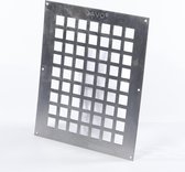 Gavo Ventilatieplaat enkel rij aluminium 25 x 30cm (Prijs per stuk)