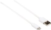 Nedis USB-Kabel | USB 2.0 | Apple Lightning 8-Pins | USB-A Male | 480 Mbps | Vernikkeld | 2.00 m | Rond | PVC | Wit | Doos