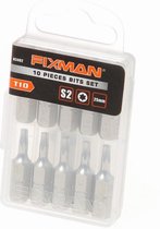 Fixman Bitset 1/4" tx10 x 25mm blister van 10 bits