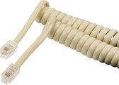 Valueline Telefoon spiraalkabel RJ10 - RJ10 / beige - 4 meter