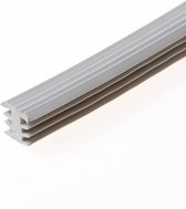 Heering Inleg trapstrip kunststof met T-Profiel grijs antislipprofiel 8 x 11mm
