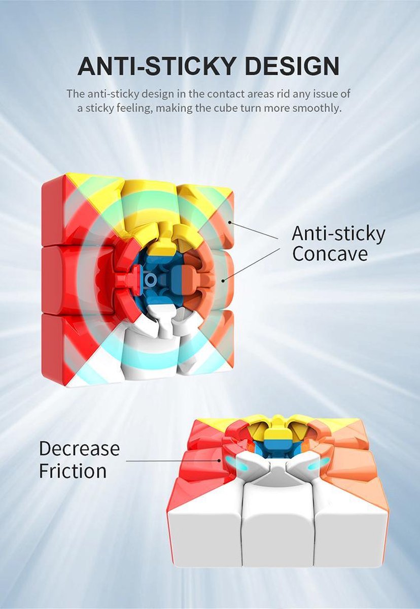 MoYu Speed Cube 3x3 - Verstelbaar - Magic cube - Puzzelkubus — afbeelding 5