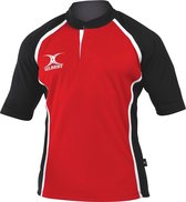 Gilbert Rugbyshirt Xact Rood / Zwart - XS