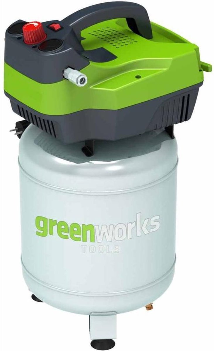 bol.com | Greenworks Luchtcompressor elektrisch verticaal GD24AC 300 W ...