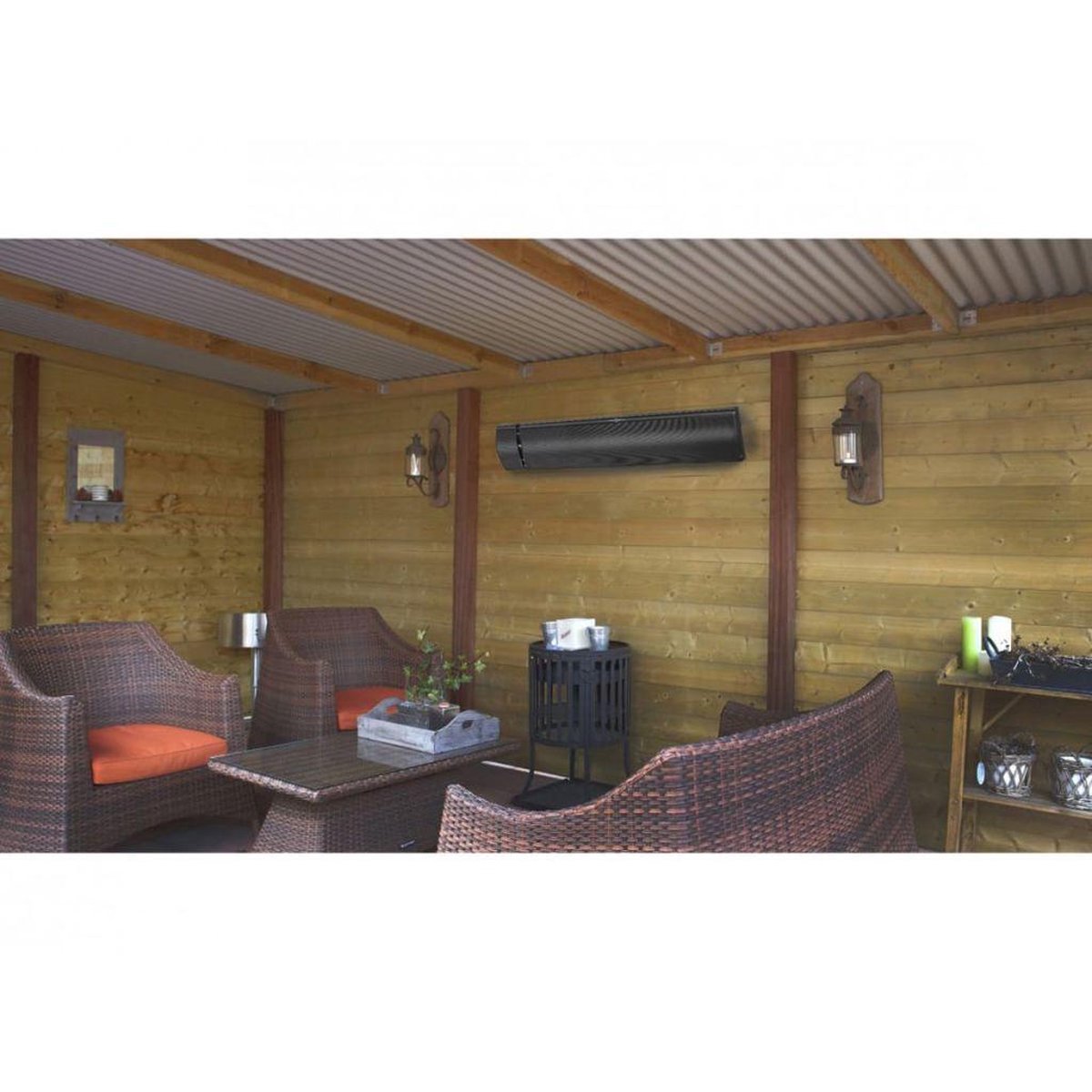 Eurom Outdoor Heatpanel RC 1800 W - Infrared patio heater
