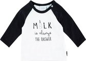 Feetje Shirt l/m The Answer Milk|MT. 56|Wit