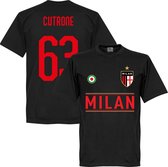 AC Milan Cutrone 63 Team T-Shirt - Zwart  - S