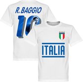 Italië R. Baggio 10 Gallery Team T-Shirt - Wit - L
