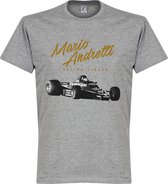 Mario Andretti T-Shirt - Grijs - 4XL