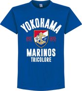 Yokohama Marinos Established T-Shirt - Blauw - XXL