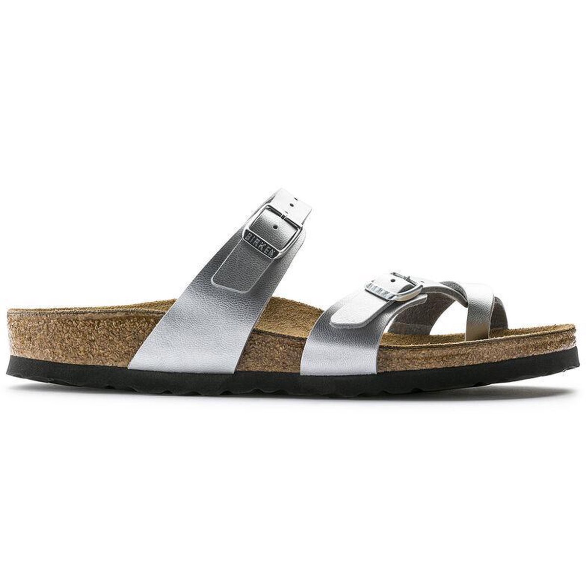 Birkenstock Mayari Zilver narrow Dames Slippers – maat 43 - Schoenen.nl