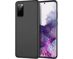 Hoesje - Geschikt voor Samsung Galaxy S20 Plus - Sterk & Shockproof - Siliconen Case - Hoes Cover - Telefoonhoes - Zwart