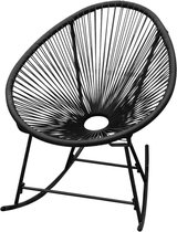 vidaXL-Tuinschommelstoel-poly-rattan-zwart