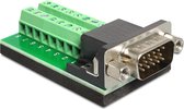 Delock - Adapter VGA Stecker - Terminalblock 16 Pin