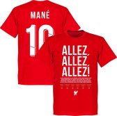 Liverpool Allez Allez Allez Mane 10 T-Shirt - Rood - 4XL