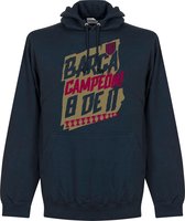 Barcelona Campion 8 de 11 Hoodie - Navy - XXL