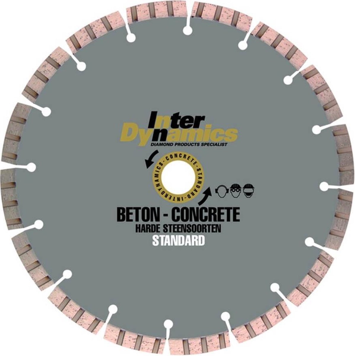 Interdynamics standard diamantdoorslijpschijf - 125x22,23x2,7mm - beton