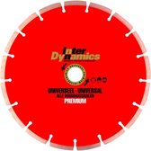 InterDynamics 404302 Premium Diamantdoorslijpschijf - 300 x 30 x 3,2mm - universeel