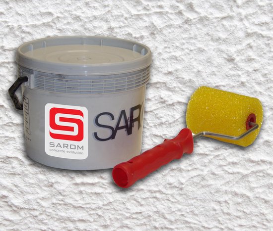 Sarom Fuoco - Barbecueverf - Betonnen barbecue - 10L - Wit - Roller van Sarom Fuoco — afbeelding 2