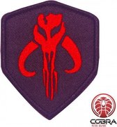 Boba Fett Mandalorian rode Star Wars geborduurde film patch embleem met velcro