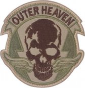 Outer Heaven schedel met vleugels Geborduurde patch embleem met klittenband