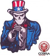 We want you skelet US geborduurde motivational patch embleem met velcro