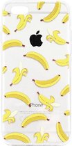 ADEL Siliconen Back Cover Softcase Hoesje Geschikt Voor iPhone 5/ 5S/ SE - Bananen