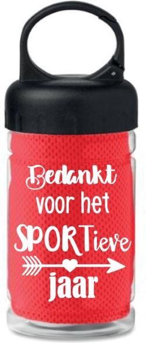 Bedrijf Vorm van het schip Ongunstig Bedankt voor het sportieve jaar – Drinkfles met handdoek - Sportleraar -  Gym leraar -... | bol.com