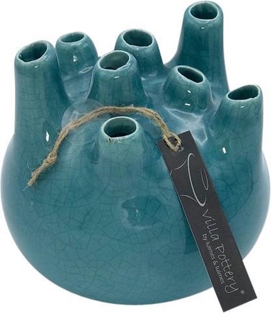 Blauwe vaas Isabelle