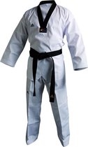 Adidas Taekwondopak Club Zwarte Revers (Maat: 200)