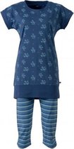 Woody Meisjes-Dames Pyjama Donkerblauw / Lichtblauw Blauw 6A