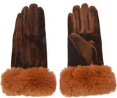 Handschoenen 8*24 cm bruin