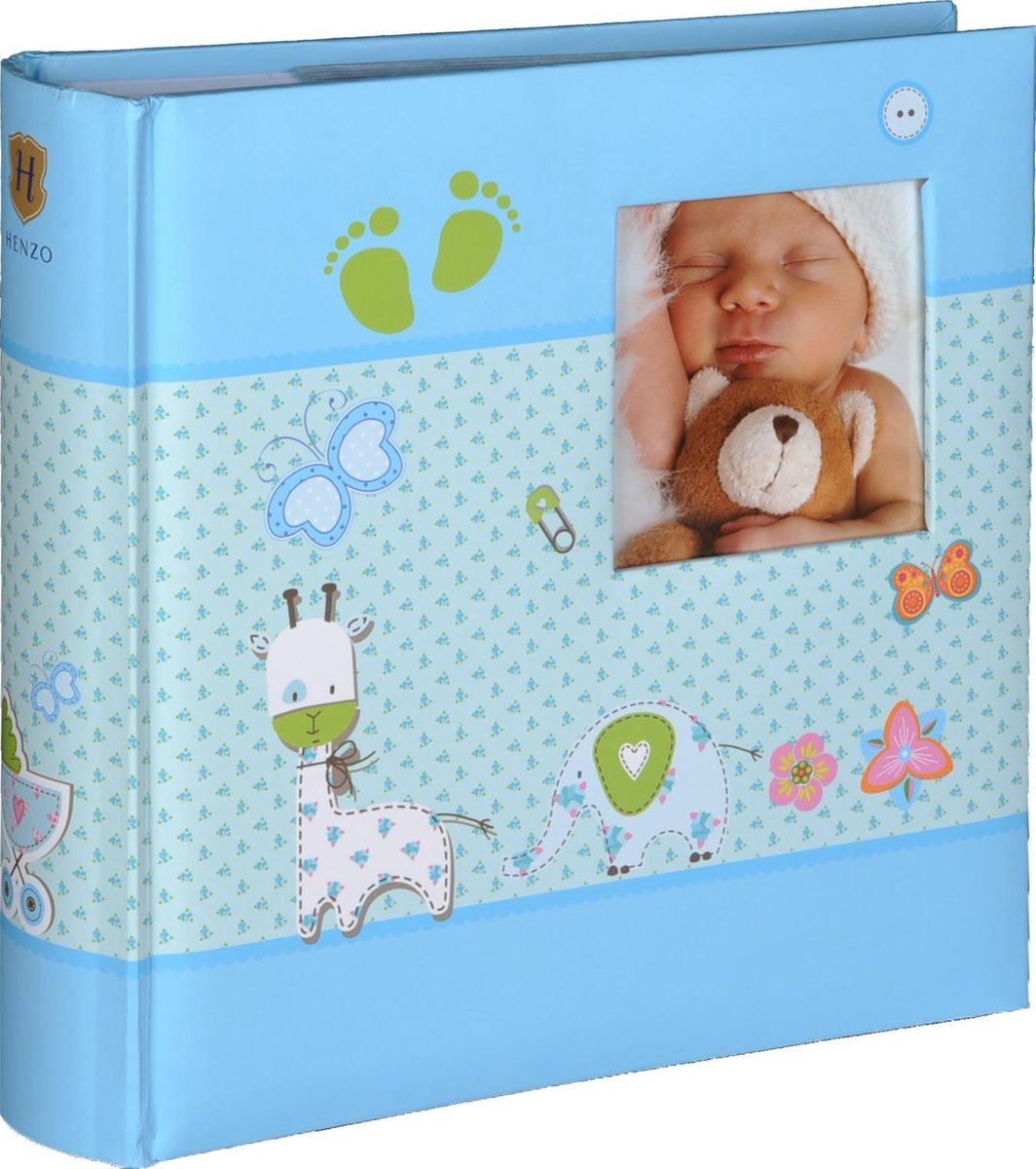 HENZO Baby-Fotoalbum – Rosa, 60 Seiten, Mit Aufbewahrungsbox, 30,5 X 28 Cm