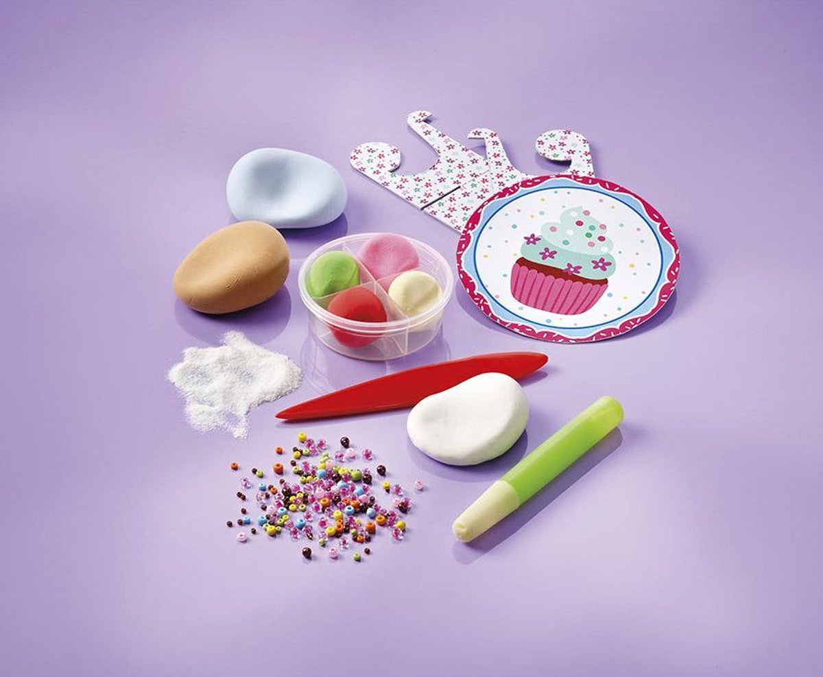 Totum Cupcake Factory knutselkoffer bakkerij - creatief speelgoed cupcakes en macarons foam dough — afbeelding 4