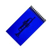 Mini notitieboekje trompet