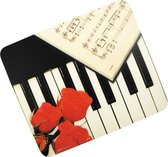 Muismat pianotoetsen/roos