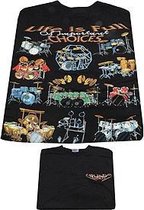 T-shirt zwart Choices Drum maat XL