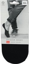 Steps | 5 Pack | sneaker sokken Dames | sneaker sokken heren | sneaker sokken | Footies | Zwart | S/M | Maat 35-38