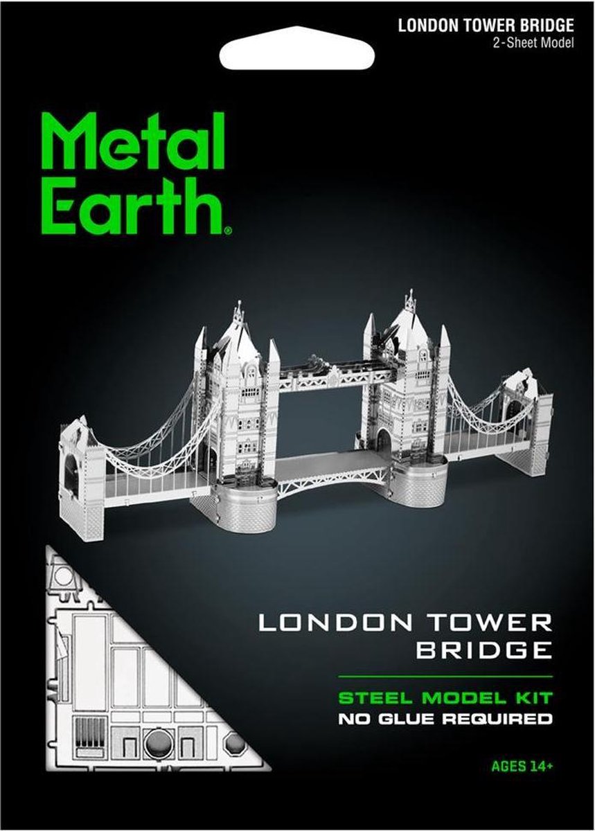 Metal Earth Modelbouw 3D London Tower Bridge - Metaal — afbeelding 11