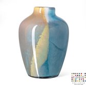 Design vaas sorobon - Fidrio ATLANTIC - glas, mondgeblazen - diameter 20 cm hoogte 28 cm