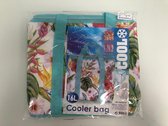 Cooler tas - met wit en bloemen